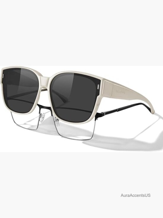 Oversized Fit Over Polarized Sunglasses UV400 Protection Square Shades main image 4